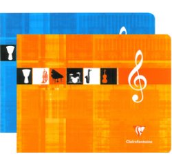 Cahier de Musique, 170 x 220 mm paysage