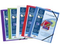 Kreacover® elastomap met 3 kleppen - ondoorschijnende PP 5/10de- A4