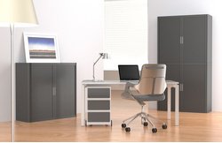 Caisson mobile 'easyBox', 4 tiroirs, blanc