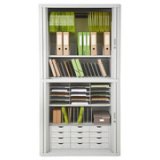 Trieur à cases fixes, 9 cases, gris