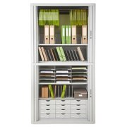 Trieur à cases fixes, 9 cases, gris