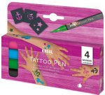 Stylo de tatouage Tattoo Pen, set de 4 ' Ancre, étoile