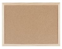 Tableau en liège avec cadre en bois, 400 x 300 mm