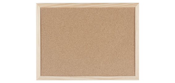 Tableau en liège avec cadre en bois, 400 x 300 mm