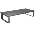 Support pour écran, pieds en acier, anthracite