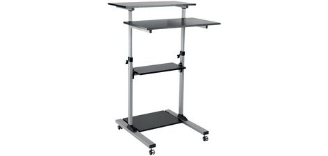 Poste de travail PC assis/debout, hauteur réglable