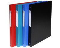 Classeur 4 anneaux 20mm polypropylène OPAK rigide 10/10e - A4 Maxi. - Couleurs assorties