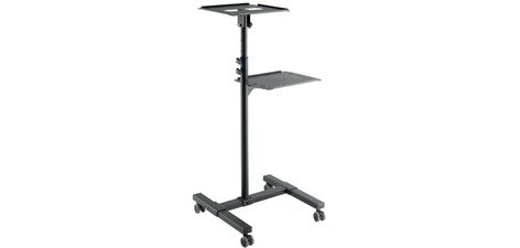 Chariot de projection multimédia acier, 2 niveaux