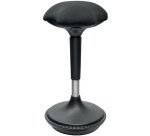 Tabouret, hauteur réglable, noir