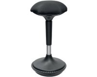 Tabouret, hauteur réglable, noir