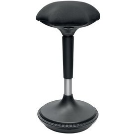 Tabouret, hauteur réglable, noir