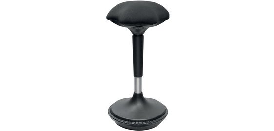 Tabouret, hauteur réglable, noir