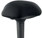 Tabouret, hauteur réglable, noir
