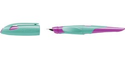 Stylo plume EASYbirdy R, droitiers, turquoise/rose