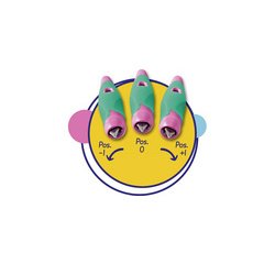 Stylo plume EASYbirdy R, droitiers, turquoise/rose