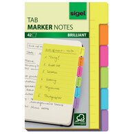 Marque-page auto-adhésif Tab Marker Notes, papier