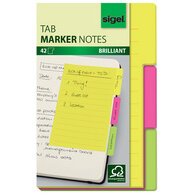 Marque-page auto-adhésif Tab Marker Notes, papier