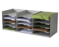 Paperflow sorteerbakje, 15 laden, breedte 75,5 cm