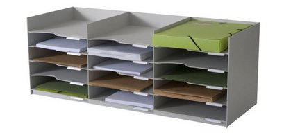 Station de tri Formularbox, 15 compartiments, gris