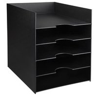 Station de tri Formularbox, 5 compartiments, noir