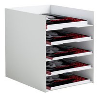 Station de tri Formularbox, 5 compartiments, gris