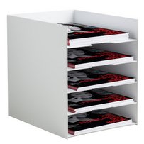 Station de tri Formularbox, 5 compartiments, gris