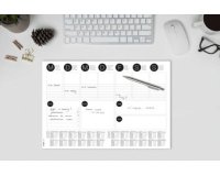 Sous-main bloc papier, A3, noir/blanc