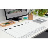 Sous-main bloc papier / Calendrier mural, noir-blanc