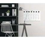 Sous-main bloc papier / Calendrier mural, noir-blanc