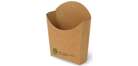 'Pure' french fry holder, brown