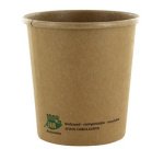 Gobelet à soupe 'pure', rond, 180 ml, brun