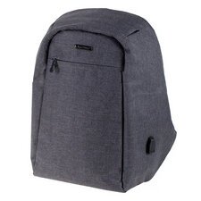 Lightpak Sac à dos 'SAFEPAK', avec port USB, gris