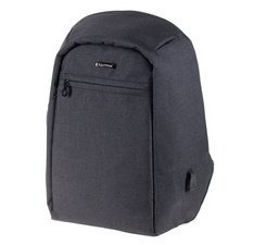 Lightpak Sac à dos 'SAFEPAK', avec port USB, anthracite