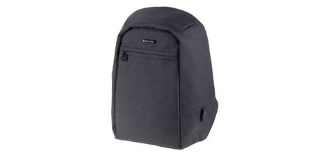 Lightpak Sac à dos 'SAFEPAK', avec port USB, anthracite
