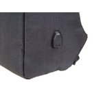 Lightpak Sac à dos 'SAFEPAK', avec port USB, anthracite