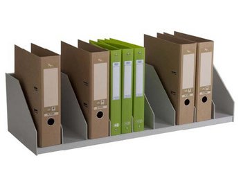 Trieur à cases fixes, 9 cases, gris