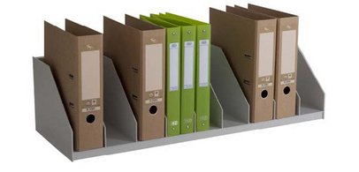 Documentenbak met vaste inderdeling, 9 vakken, grijs