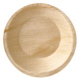 Round palm leaf bowl "Pure" by 25