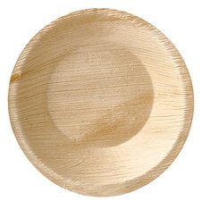 Coupelle ronde en feuille de palmier "Pure" par 25