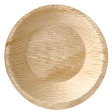 Coupelle ronde en feuille de palmier "Pure" par 25