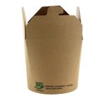 Boîte à snack 'pure', carré, 470 ml, brun