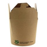 Boîte à snack 'pure', carré, 470 ml, brun