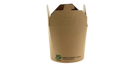 Boîte à snack 'pure', carré, 470 ml, brun