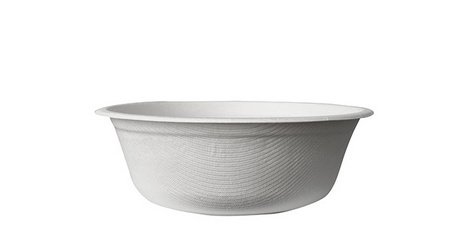 Coupelle en canne à sucre 200 ml, blanche - Lot de 50