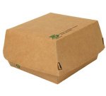 Boîte à burger 'pure', dimensions: 155 x 155 x 90 mm