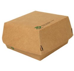 Boîte à burger 'pure', dimensions: 155 x 155 x 90 mm