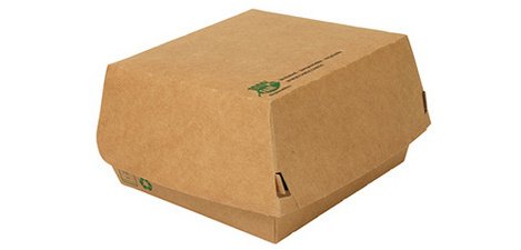 <p>'Pure' burger box, dimensions: 155 x 155 x 90 mm</p>