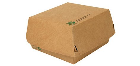 Boîte à burger 'pure', dimensions: 155 x 155 x 90 mm