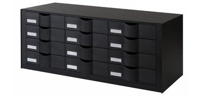 Bloc à tiroirs, 12 tiroirs, couleur: