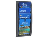 Porte-brochures mural Quick fit, A4